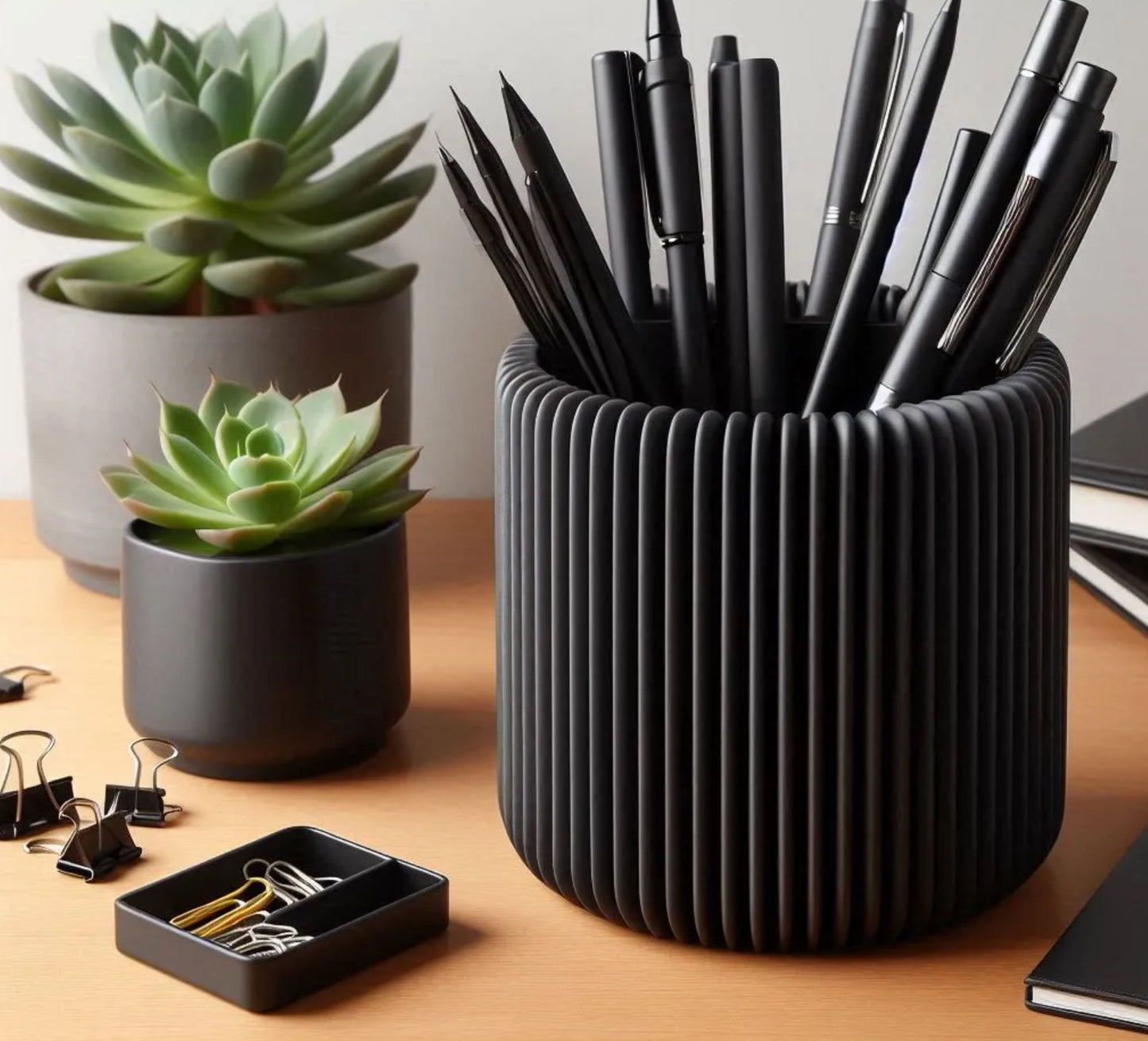 Ribbed Pencil/Pen Holder