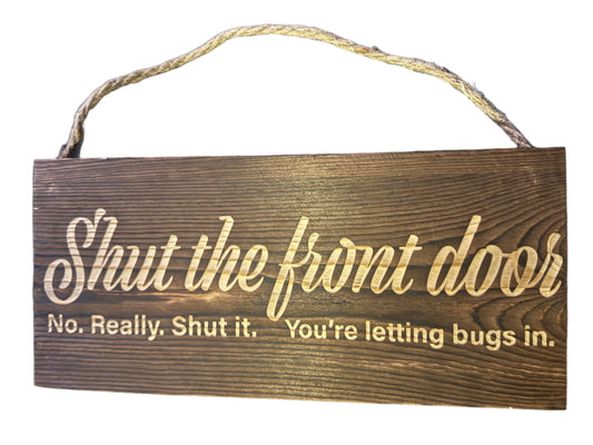 Laser Engraved Hanging Wall Signs