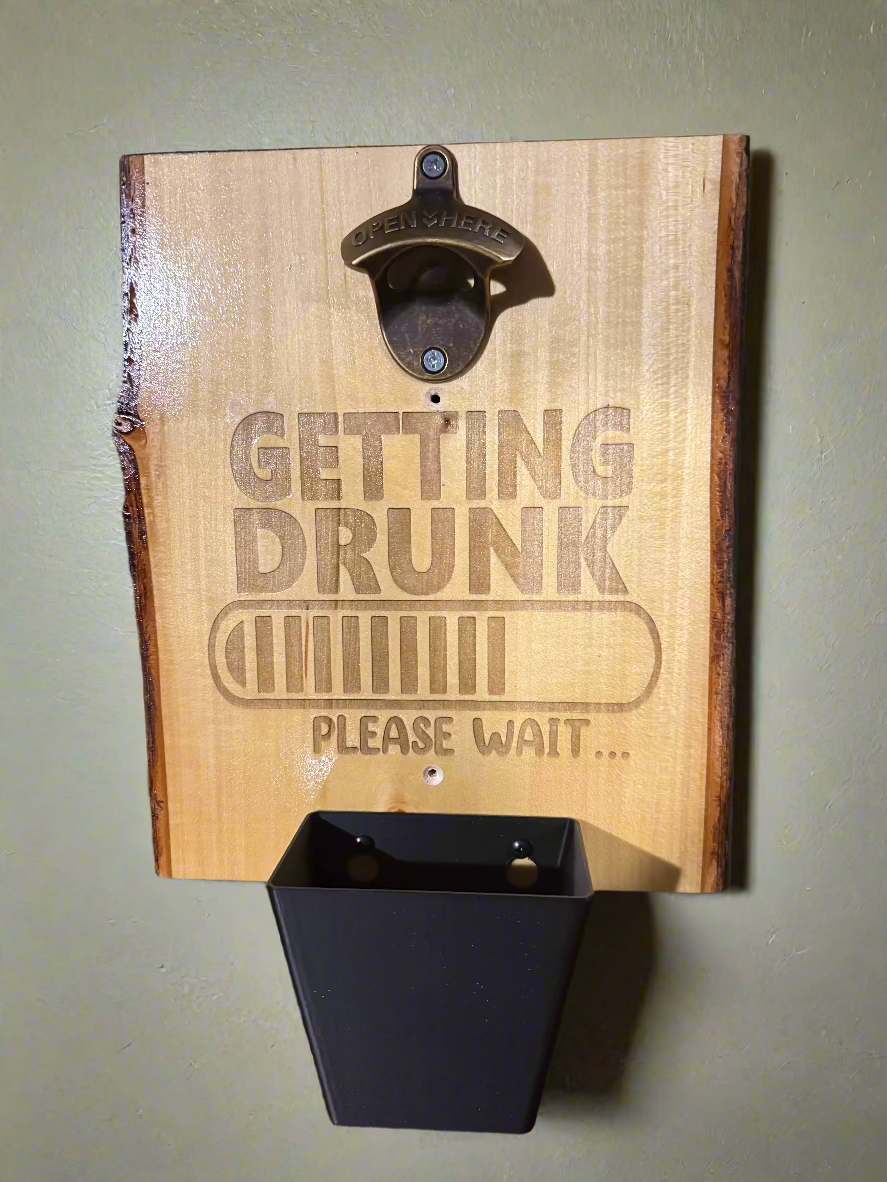 Hand Crafted Wood Beer Bottle Opener