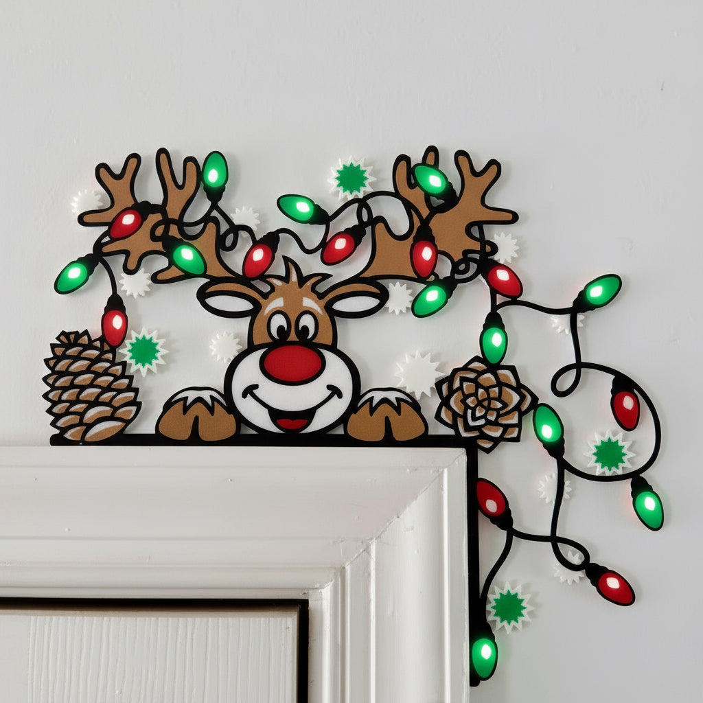 Christmas Door Corner (Reindeer)