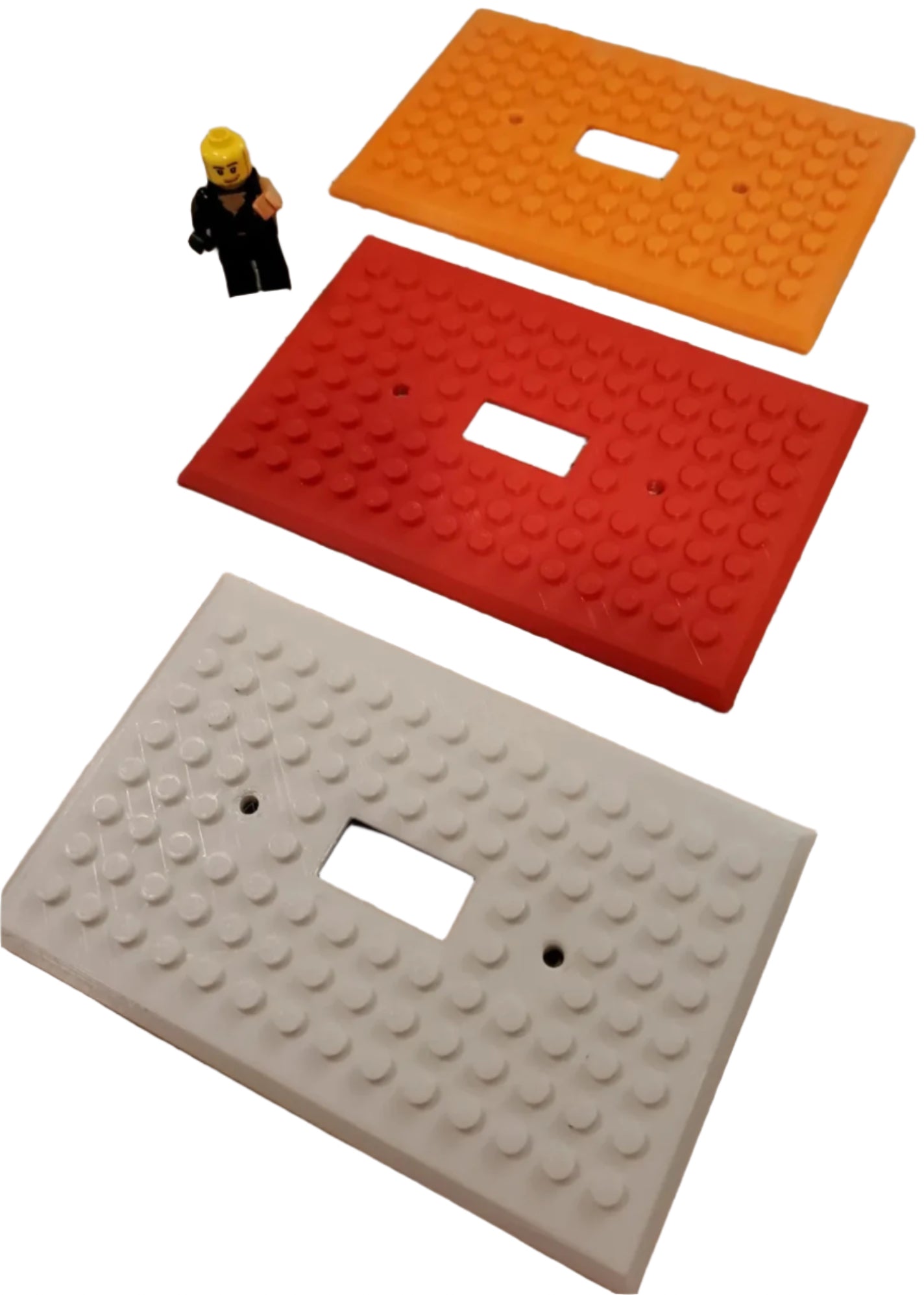 Single Toggle Brick Light Switch Plate