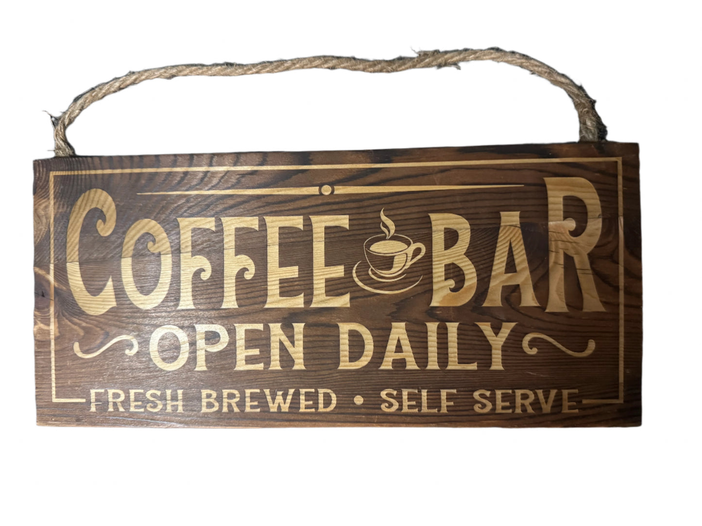 Laser Engraved Hanging Wall Signs