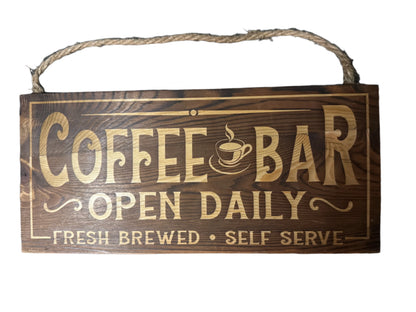 Laser Engraved Hanging Wall Signs