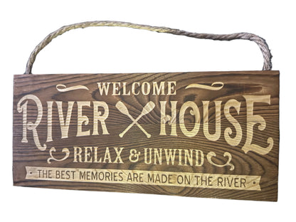 Laser Engraved Hanging Wall Signs