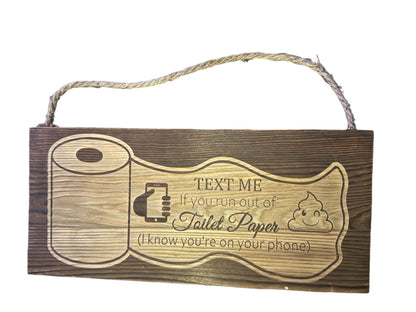 Laser Engraved Hanging Wall Signs