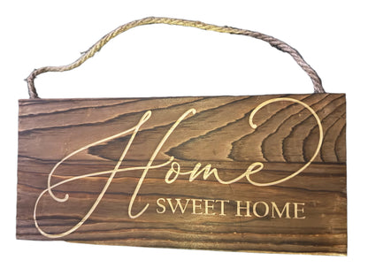 Laser Engraved Hanging Wall Signs