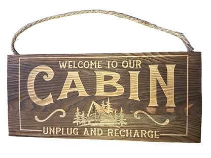 Laser Engraved Hanging Wall Signs
